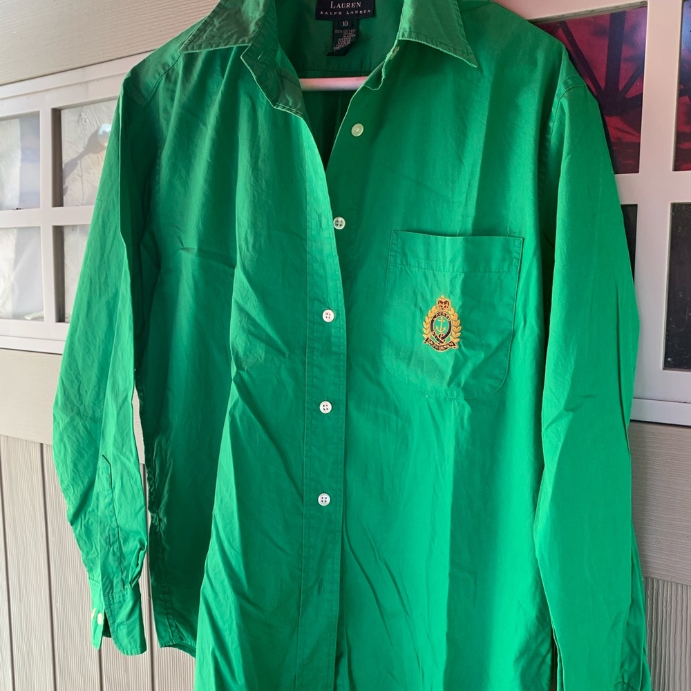 Ralph Lauren Green Button Down Shirt